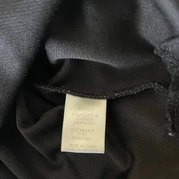 Max Studio London Women's Black Boxy Tshirt Oversized Batwing Sleeve Top Size XS - Picture 6 of 9